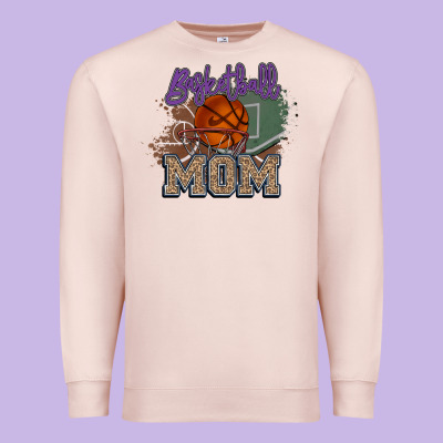 Basketball Mom Premium Sweatshirt Designed By Howdyjamesfarm