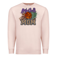 Pale Pink Basketball Mom Premium Sweatshirt - HowdyJamesFarm