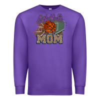 Purple Basketball Mom Premium Sweatshirt - HowdyJamesFarm