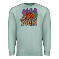 Seafoam Basketball Mom Premium Sweatshirt - HowdyJamesFarm