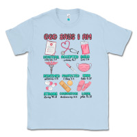 Dusty Blue god says i am nurse Classic Tee - MaliasSmallBusiness