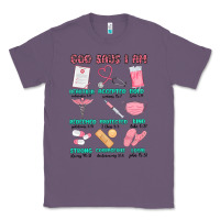 Lavender god says i am nurse Classic Tee - MaliasSmallBusiness