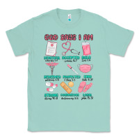 Seafoam god says i am nurse Classic Tee - MaliasSmallBusiness