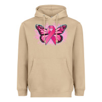 Mushroom Cancer ribbon butterfly Cancer Awareness Heavyweight Hoodie - HowdyJamesFarm