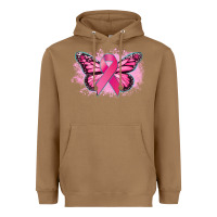 Toasted Coconut Cancer ribbon butterfly Cancer Awareness Heavyweight Hoodie - HowdyJamesFarm