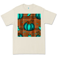 Bone turquoise pumpkin plaid seamless pattern Premium Tee - BundleAndBundleShop