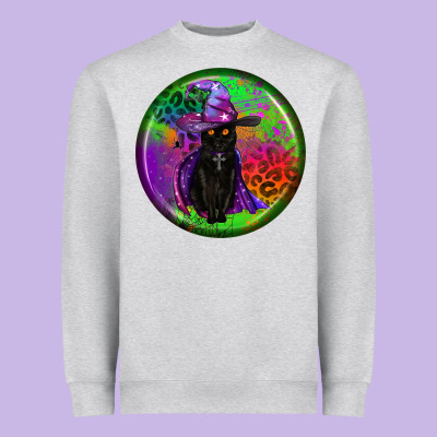 Halloween Round Earrings Heavyweight Sweatshirt Designed By Bundleandbundleshop