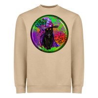 Mushroom halloween round earrings Heavyweight Sweatshirt - BundleAndBundleShop