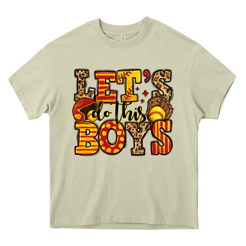 Let's Do This Boys Softball Heavy Core Tee by Jasminsmagicworld | Teevron