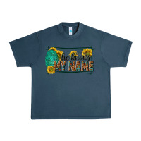 Midnight Navy he knows my name isaiah 43 1 Urban Heavy Tee - NancyCooperArtShop