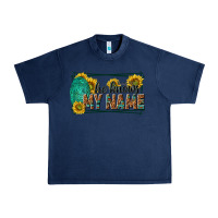 Navy he knows my name isaiah 43 1 Urban Heavy Tee - NancyCooperArtShop