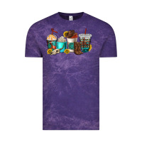 Cloud Purple western coffee cups Vintage Tee - NancyCooperArtShop