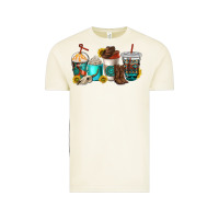 Vintage Arctic western coffee cups Vintage Tee - NancyCooperArtShop
