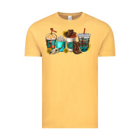 Vintage Mustard western coffee cups Vintage Tee - NancyCooperArtShop