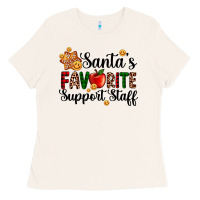 Bone santa's favorite  sport staff Ladies Tee - AdoDesignShop