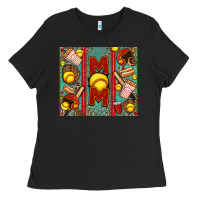 Black softball mom Ladies Tee - Jasminsmagicworld