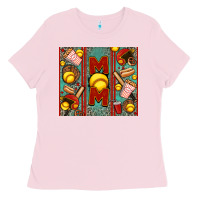 Bubblegum Pink softball mom Ladies Tee - Jasminsmagicworld
