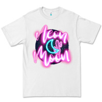 White neon moon Premium Tee - JahusDesignShop