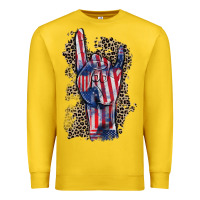Lemon Freedom rock hand 4th of july Premium Sweatshirt - CowGirlArtShop