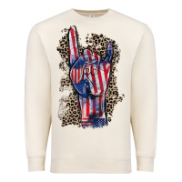 Sandshell Freedom rock hand 4th of july Premium Sweatshirt - CowGirlArtShop