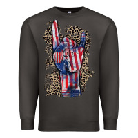 Smoke Freedom rock hand 4th of july Premium Sweatshirt - CowGirlArtShop