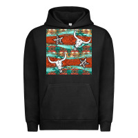 Pigment Black western aztec bull skull stars seamless pattern Urban Hoodie - BundleAndBundleShop