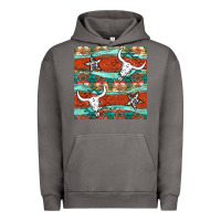 Pigment Tornado western aztec bull skull stars seamless pattern Urban Hoodie - BundleAndBundleShop