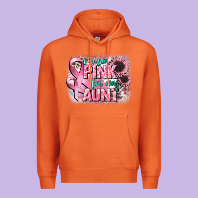 I Wear Pink For My Aunt Premium Hoodie Designed By Cowgirlartshop