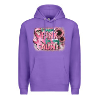 Purple i wear pink for my aunt Premium Hoodie - CowGirlArtShop
