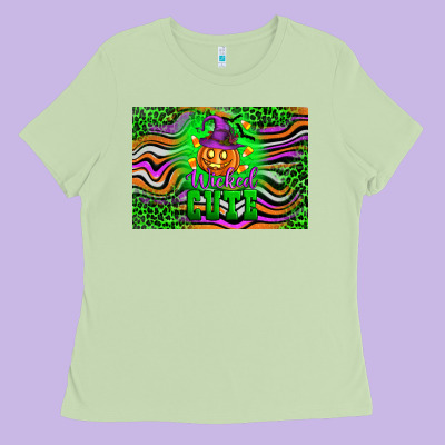 Wicked Cute Kids Ladies Tee Designed By Artiststas