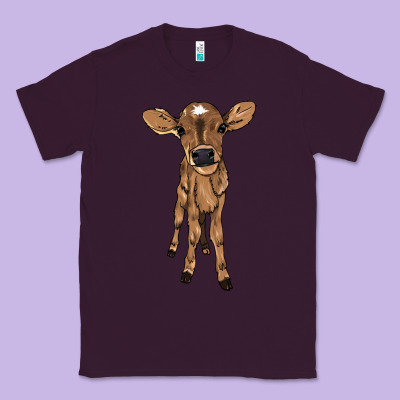 Baby Cow Classic Tee Designed By Nancycooperartshop
