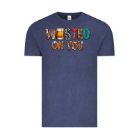 Vintage Denim wasted on you Vintage Tee - NancyCooperArtShop