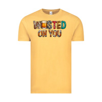 Vintage Mustard wasted on you Vintage Tee - NancyCooperArtShop