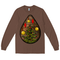 Chestnut christmas  teardrop Long Sleeve Tee - BundleAndBundleShop