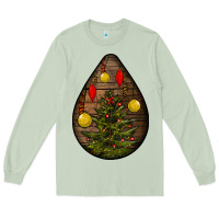 Matcha christmas  teardrop Long Sleeve Tee - BundleAndBundleShop