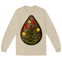 Mushroom christmas  teardrop Long Sleeve Tee - BundleAndBundleShop