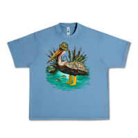 Pebble Blue fishing pelican camp Urban Heavy Tee - NancyCooperArtShop