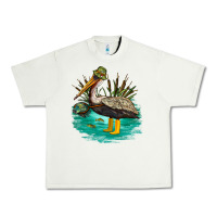 Pistachio fishing pelican camp Urban Heavy Tee - NancyCooperArtShop