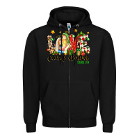Black love came down luke 2 11 Zipper Hoodie - texasbilliewilder
