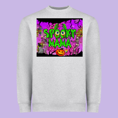 Spooky Mama Tumbler Heavyweight Sweatshirt Designed By Bundleandbundleshop