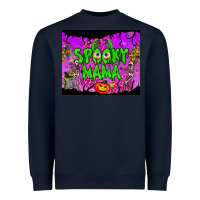 Navy spooky mama tumbler Heavyweight Sweatshirt - BundleAndBundleShop