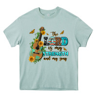 Arona the lord is my strength and my song guitar with su Heavy Core Tee - AdoDesignShop