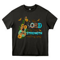 Asphalt the lord is my strength and my song guitar with su Heavy Core Tee - AdoDesignShop