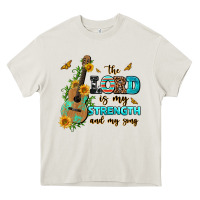 Cream the lord is my strength and my song guitar with su Heavy Core Tee - AdoDesignShop