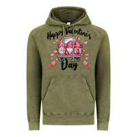 Vintage Olive happy valentine's day gnome truck Vintage Hoodie - MaliasSmallBusiness