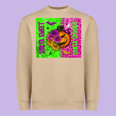Sorta Sweet Sorta Spooky Tumbler Heavyweight Sweatshirt Designed By Bundleandbundleshop