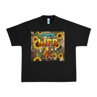 Black camp life Urban Heavy Tee - NancyCooperArtShop