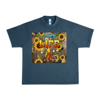 Midnight Navy camp life Urban Heavy Tee - NancyCooperArtShop