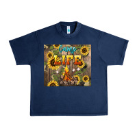 Navy camp life Urban Heavy Tee - NancyCooperArtShop