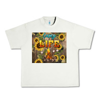 Pistachio camp life Urban Heavy Tee - NancyCooperArtShop